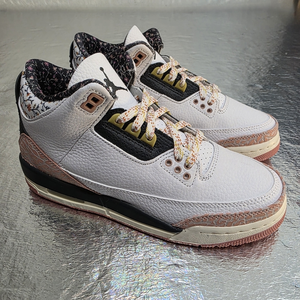 Nike Air Jordan 3 Retro GS ‘Vintage Floral’ Size 5.5 Y/ 7W 4411400-100 Sneakers